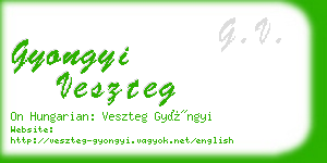 gyongyi veszteg business card